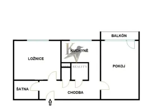 Pronájem bytu 2+1, Orlová, Masarykova třída, 62 m2