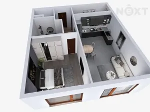 Pronájem bytu 2+kk, České Budějovice, 67 m2