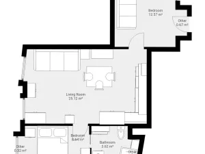 Prodej bytu 2+kk, Praha - Staré Město, Haštalská, 51 m2