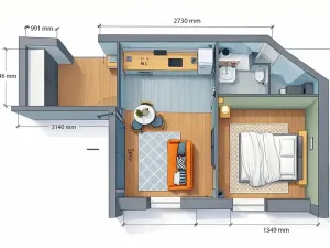 Prodej bytu 2+kk, Praha - Vršovice, Krymská, 41 m2
