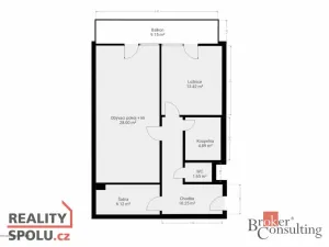 Pronájem bytu 2+kk, Plzeň - Černice, Nepomucká, 64 m2
