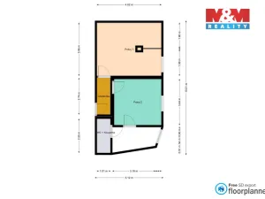 Pronájem bytu 2+kk, Opočno, Baštecká, 50 m2