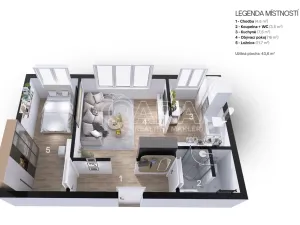 Prodej bytu 2+1, Ostrava - Zábřeh, Dolní, 44 m2