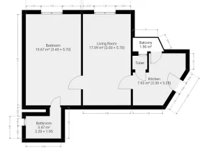 Pronájem bytu 2+1, Praha - Nusle, Na Jezerce, 49 m2