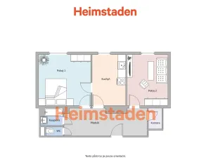 Pronájem bytu 2+1, Havířov - Město, Gorkého, 62 m2