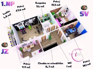 Prodej rodinného domu, Jihlava, Sládkova, 156 m2