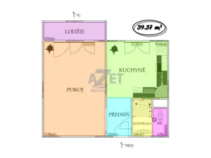 Prodej bytu 1+1, Ostrava - Moravská Ostrava, Josefa Brabce, 40 m2