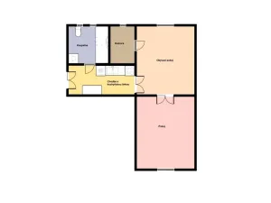 Pronájem bytu 2+kk, Praha - Smíchov, Grafická, 45 m2