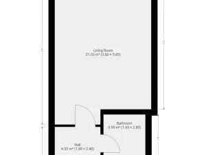 Pronájem bytu 1+kk, Praha, Poděbradská, 32 m2