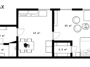 Pronájem bytu 1+1, Nová Paka, Masarykovo náměstí, 50 m2