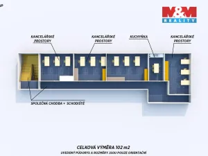 Pronájem kanceláře, Plzeň - Božkov, Božkovské náměstí, 382 m2
