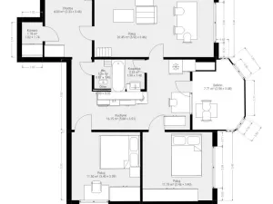 Pronájem bytu 3+1, Brno, Kuršova, 74 m2