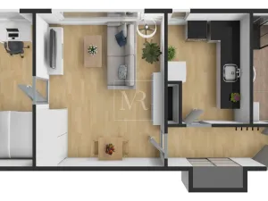 Prodej bytu 2+1, Praha - Holešovice, U městských domů, 43 m2