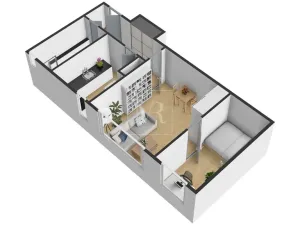 Prodej bytu 2+1, Praha - Holešovice, U městských domů, 43 m2