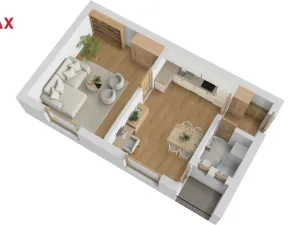 Pronájem bytu 2+kk, Hradec Králové, Bratří Čapků, 48 m2