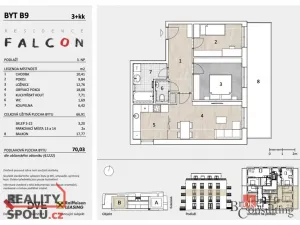 Prodej bytu 3+kk, Mělník, Sokolská, 66 m2