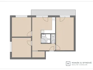 Pronájem bytu 3+1, Brno, Jindřichova, 78 m2