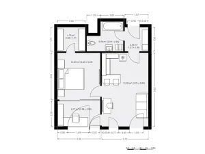 Pronájem bytu 2+kk, Praha - Žižkov, Olšanská, 52 m2