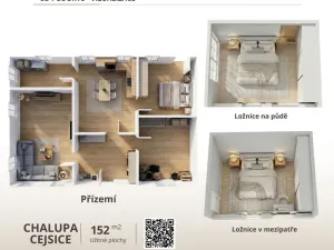 Prodej rodinného domu, Vimperk - Cejsice, 152 m2