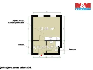 Pronájem bytu 1+kk, Štěnovice, Čižická, 28 m2