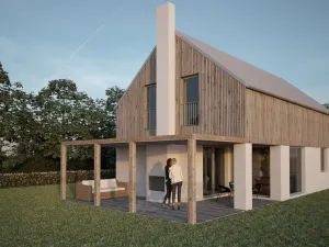 Prodej domu na klíč, Kaplice - Mostky, 122 m2