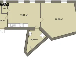 Pronájem bytu 2+kk, Olomouc - Hodolany, 55 m2