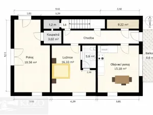 Pronájem bytu 2+1, Číhalín, 70 m2