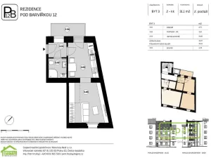 Pronájem bytu 1+1, Praha - Smíchov, Pod Barvířkou, 32 m2