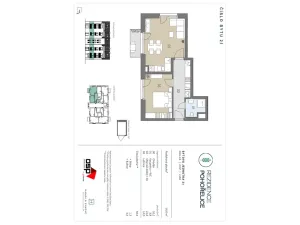 Pronájem bytu 2+kk, Pohořelice, U Kasáren, 54 m2