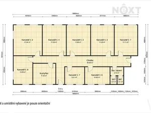 Pronájem kanceláře, Zábřeh, Na Řádkách, 17 m2