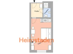 Pronájem bytu 1+kk, Plzeň - Jižní Předměstí, Magisterská, 27 m2