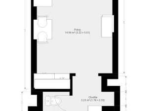 Pronájem bytu 1+kk, Brno, Halasovo náměstí, 23 m2
