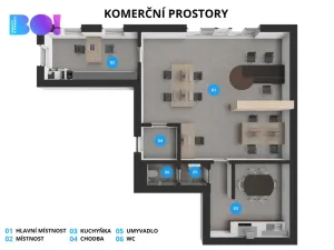 Prodej bytu 2+1, Třeboň, Svobody, 78 m2
