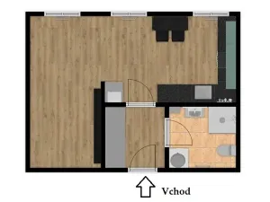 Pronájem bytu 1+kk, Brno, Tkalcovská, 32 m2