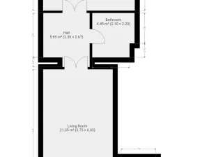 Pronájem bytu 2+kk, Praha - Žižkov, Krásova, 50 m2