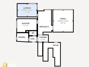 Pronájem bytu 3+1, Zlín, Kamenec, 83 m2