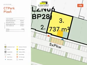 Pronájem skladu, Plzeň - Skvrňany, Ke Karlovu, 737 m2