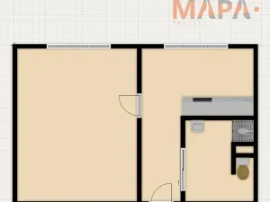 Prodej bytu 1+1, Chomutov, Písečná, 35 m2