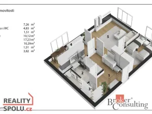 Prodej bytu 2+1, Pardubice - Zelené Předměstí, Svobody, 51 m2