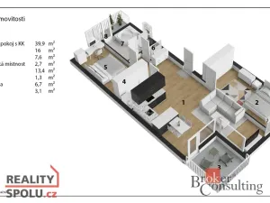 Prodej bytu 3+kk, Hradec Králové, Pouchovská, 84 m2
