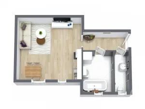 Pronájem bytu 1+kk, Bohumín - Nový Bohumín, Jana Palacha, 38 m2