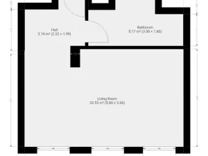 Pronájem bytu 1+kk, Praha - Holešovice, Heřmanova, 32 m2