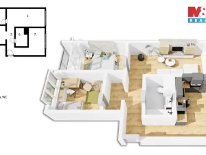 Prodej bytu 3+1, Hodonín, Očovská, 68 m2