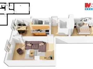 Prodej bytu 2+1, Jablonec nad Nisou, Liberecká, 62 m2