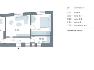 Prodej bytu 3+kk, Kladno, Zádušní, 55 m2