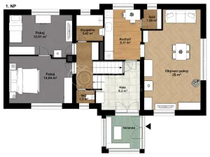 Prodej rodinného domu, Lidice, Josefa Horáka, 185 m2