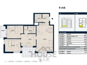 Prodej bytu 4+kk, Praha - Strašnice, Zvěřinova, 79 m2