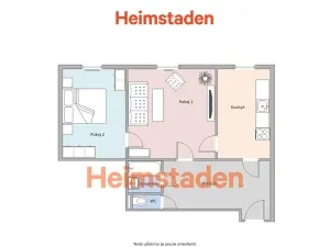 Pronájem bytu 2+1, Ostrava - Poruba, 17. listopadu, 52 m2