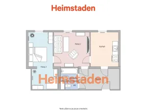 Pronájem bytu 2+1, Ostrava - Poruba, Čs. exilu, 60 m2