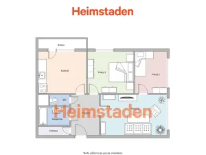 Pronájem bytu 3+1, Orlová - Lutyně, Masarykova třída, 67 m2